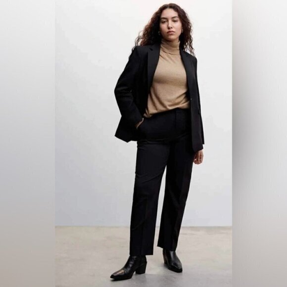 Mango, Pleated Suit Trousers - Black. Size: 2 US. NWT - Picture 11 of 15